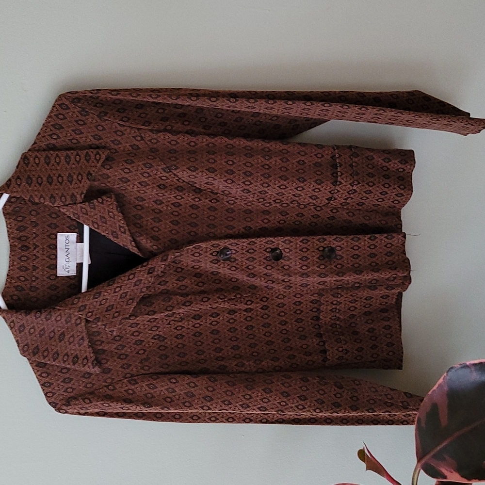 Ganton Brown Patterned Women's Blazer